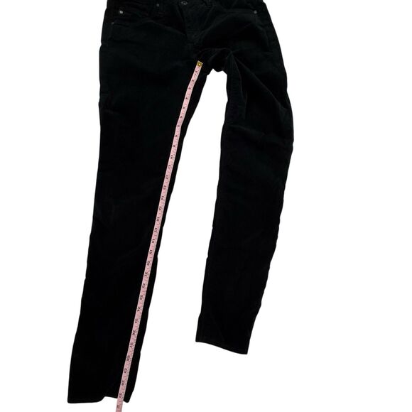 AG Adriano Goldschmied Velvet The Legging Super Skinny Pants Size 29 R Black USA - Picture 13 of 14